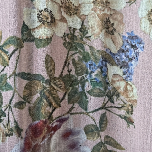 Marissa Webb Collective Floral Ruffle Tie mini Pink Dress in Pink Size Large - Picture 8 of 16